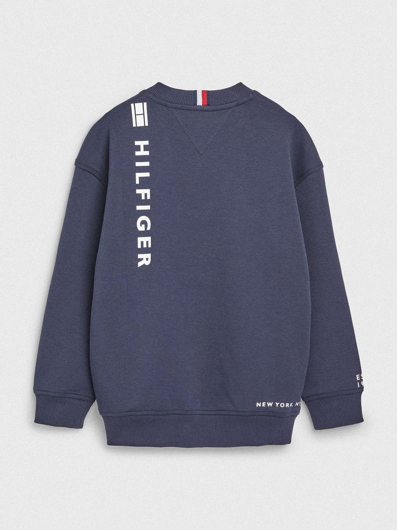 Sweats Tommy Hilfiger Multi Logo Enfant Bleu | FR_G1205