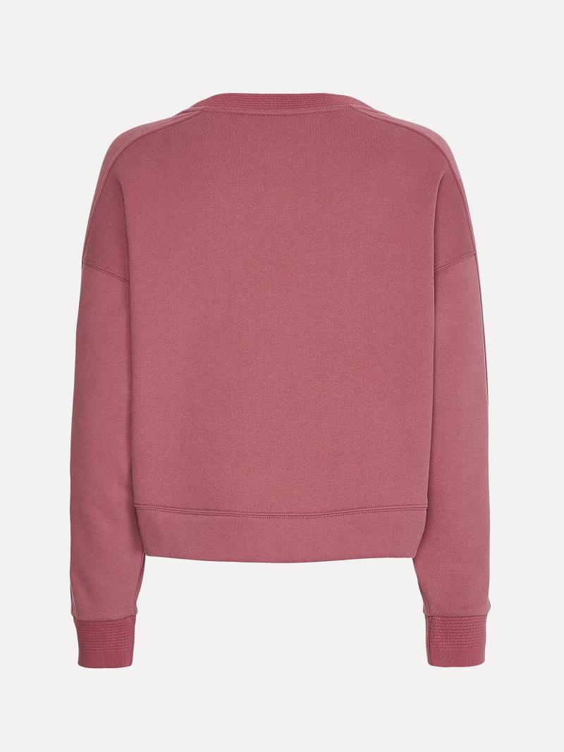 Sweats Tommy Hilfiger Organic Coton Crewneck Femme Rouge | FR_W21395