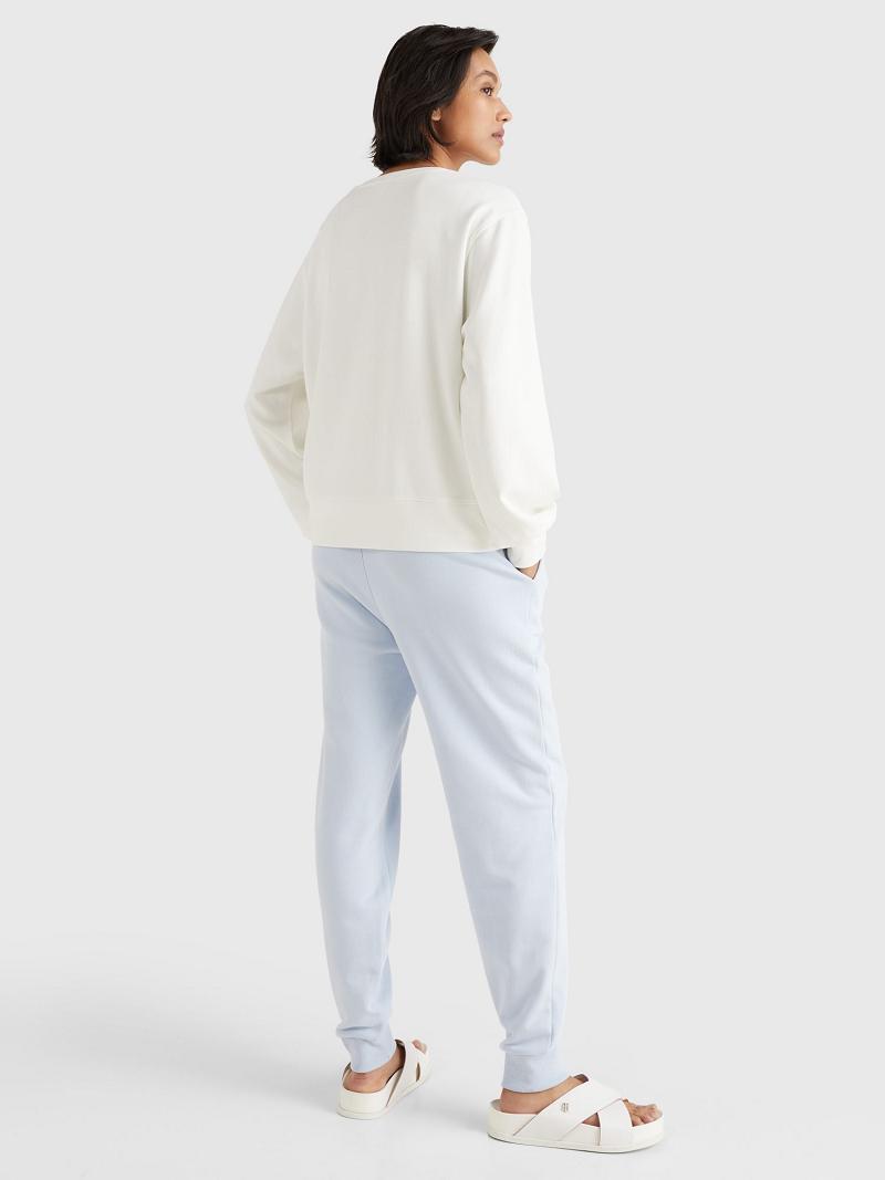 Sweats Tommy Hilfiger Relaxed Fit Crest Femme Blanche | FR_W21401