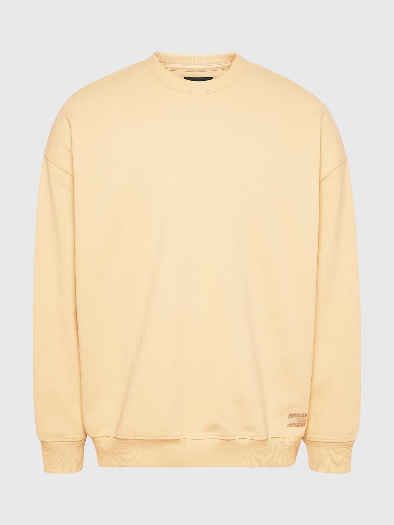 Sweats Tommy Hilfiger Sun washed crewneck Homme Jaune | FR_M31137