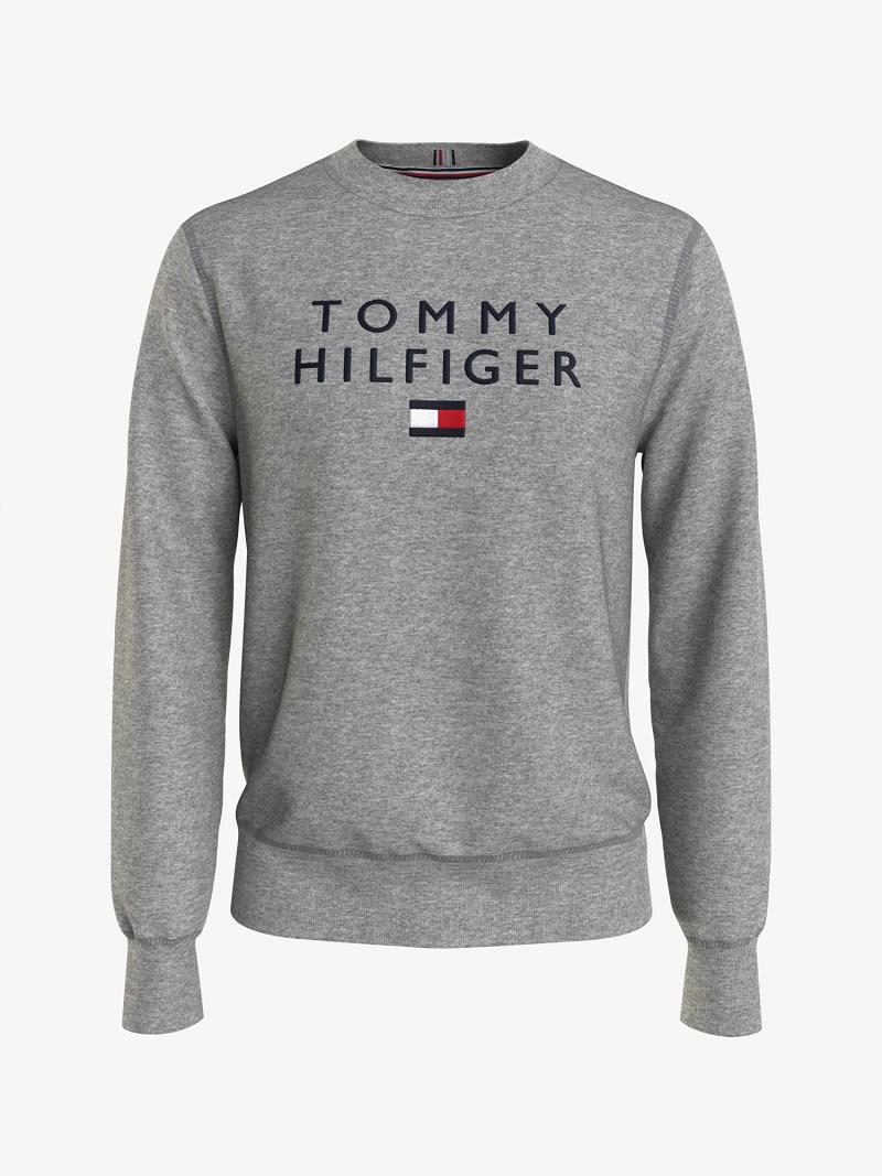 Sweats Tommy Hilfiger Tommy flag Homme Grise | FR_M31138