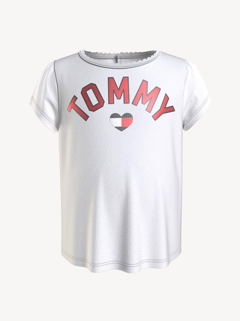 T Shirts Tommy Hilfiger Babies\' Tommy Heart Enfant Blanche | FR_G1225