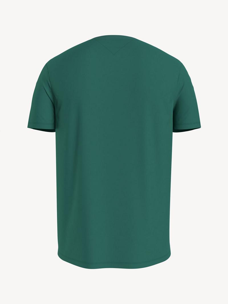 T Shirts Tommy Hilfiger Essential V-Neck Homme Vert | FR_M31037