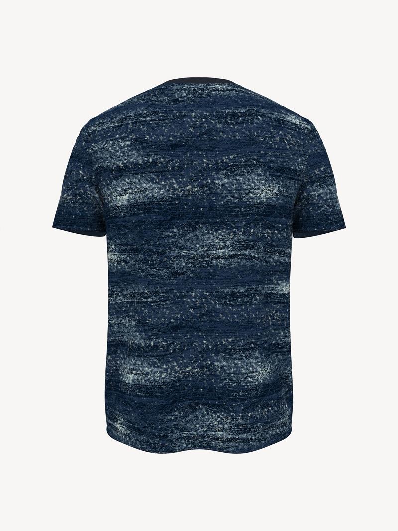 T Shirts Tommy Hilfiger Essential bar flag Homme Bleu | FR_M31024