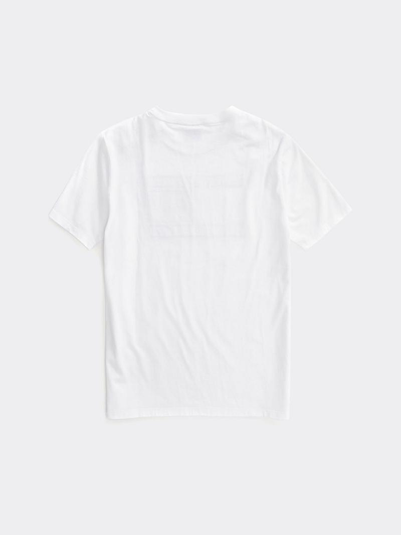 T Shirts Tommy Hilfiger Flag Enfant Blanche | FR_B2170