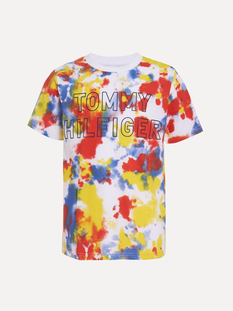 T Shirts Tommy Hilfiger Little Tie-Dye Enfant Multicolore | FR_B2186