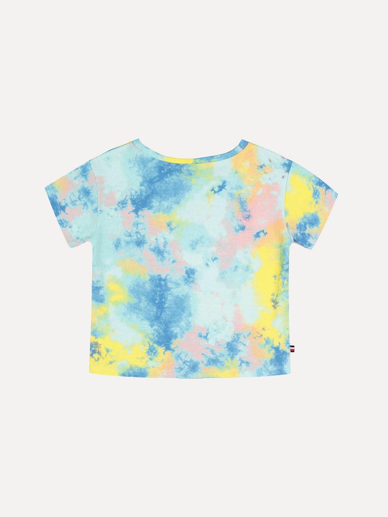 T Shirts Tommy Hilfiger Little Tie-Dye Fleece Enfant Multicolore | FR_G1250