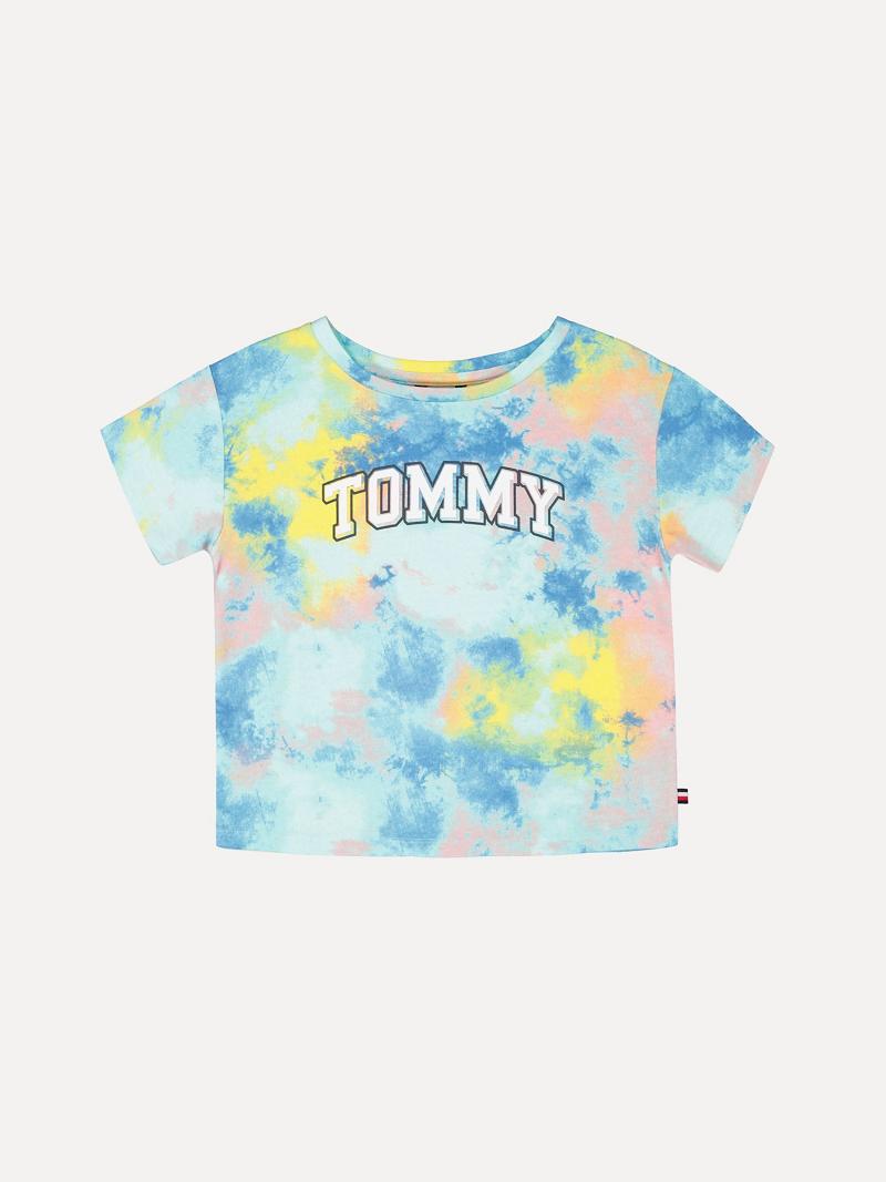 T Shirts Tommy Hilfiger Little Tie-Dye Fleece Enfant Multicolore | FR_G1250