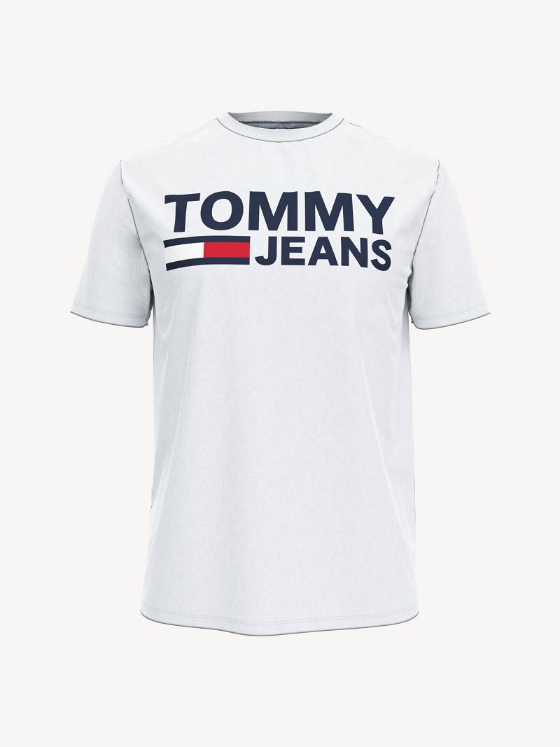 T Shirts Tommy Hilfiger Lockup Homme Blanche | FR_M31049