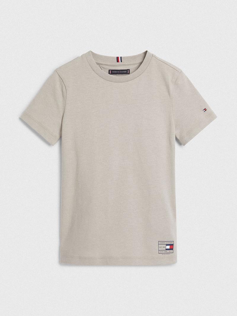 T Shirts Tommy Hilfiger Natural Dye Enfant Grise | FR_B2198