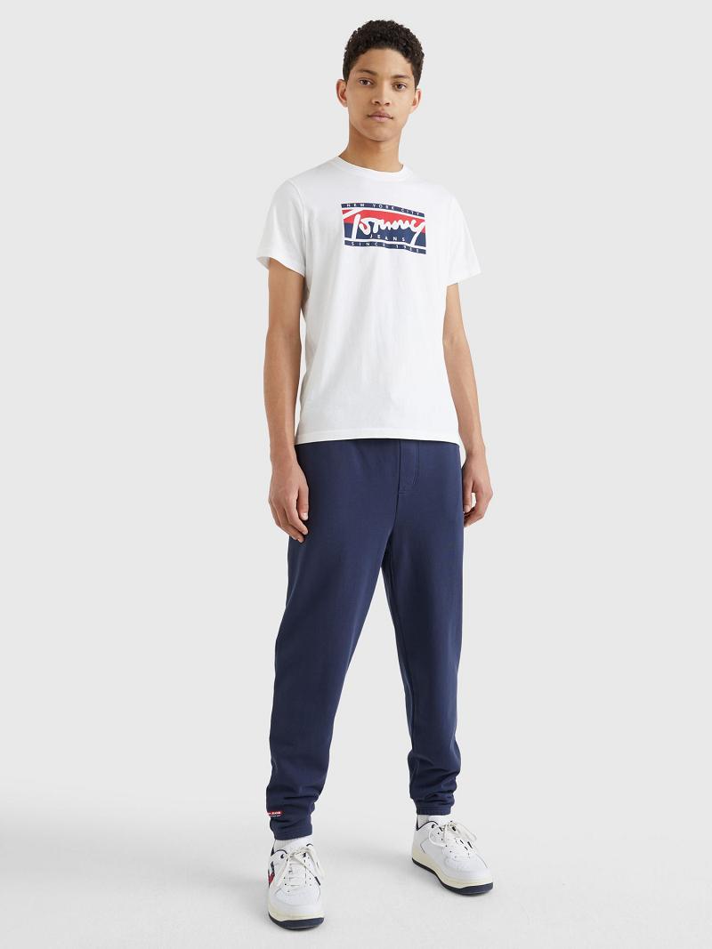 T Shirts Tommy Hilfiger Nyc logo Homme Blanche | FR_M31056