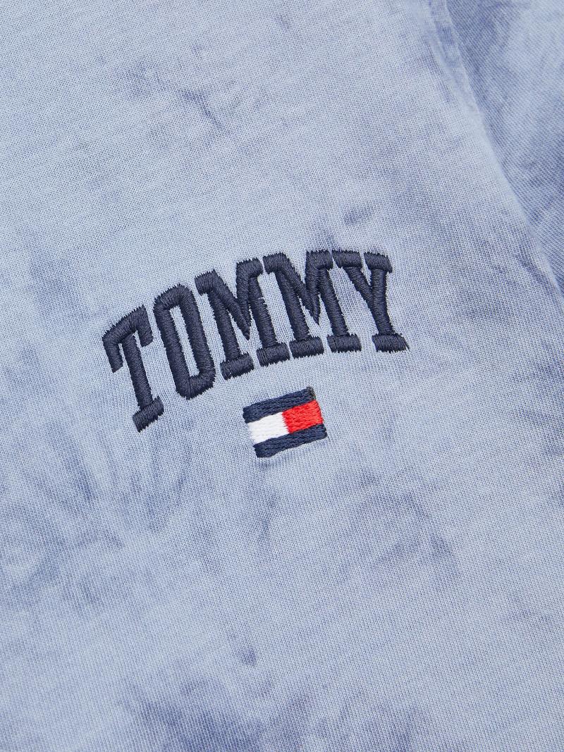 T Shirts Tommy Hilfiger Organic Coton Tie-Dye Enfant Bleu | FR_B2200