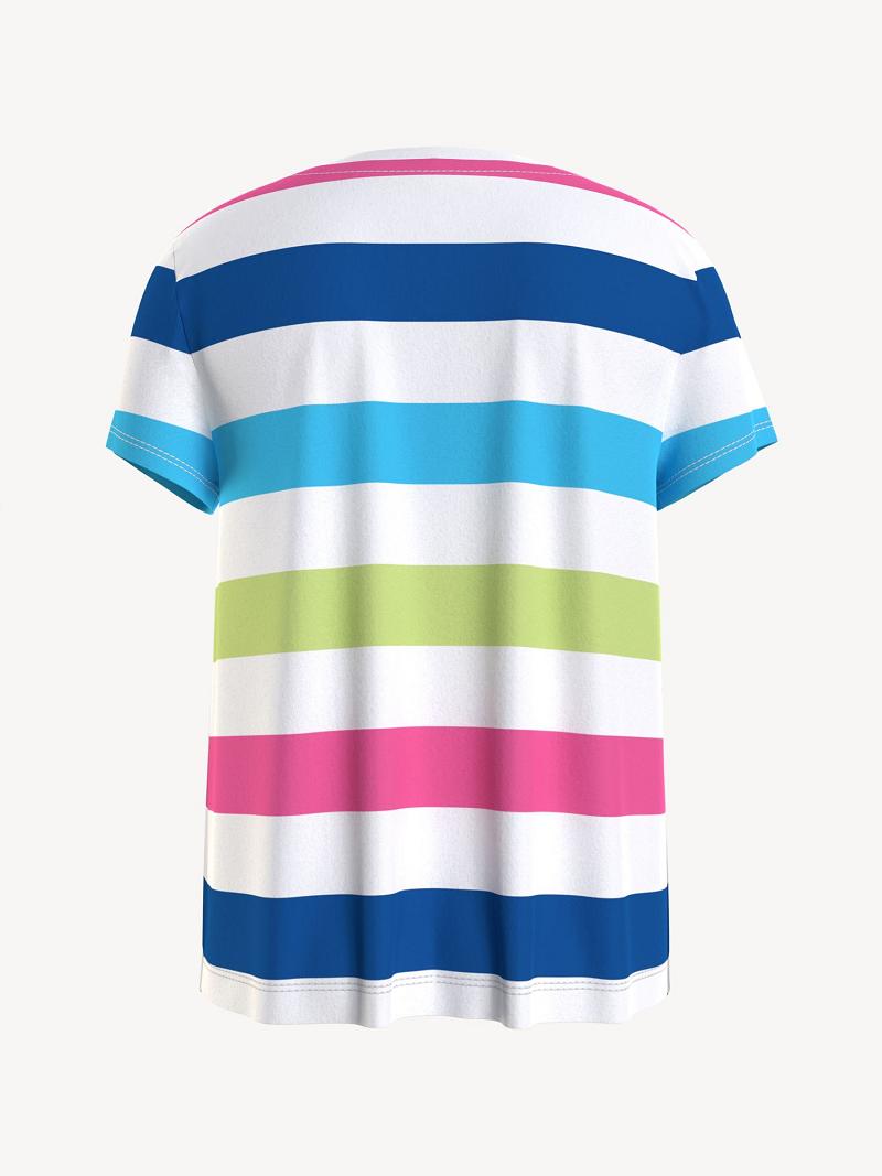 T Shirts Tommy Hilfiger Stripe Tommy Enfant Multicolore | FR_G1266