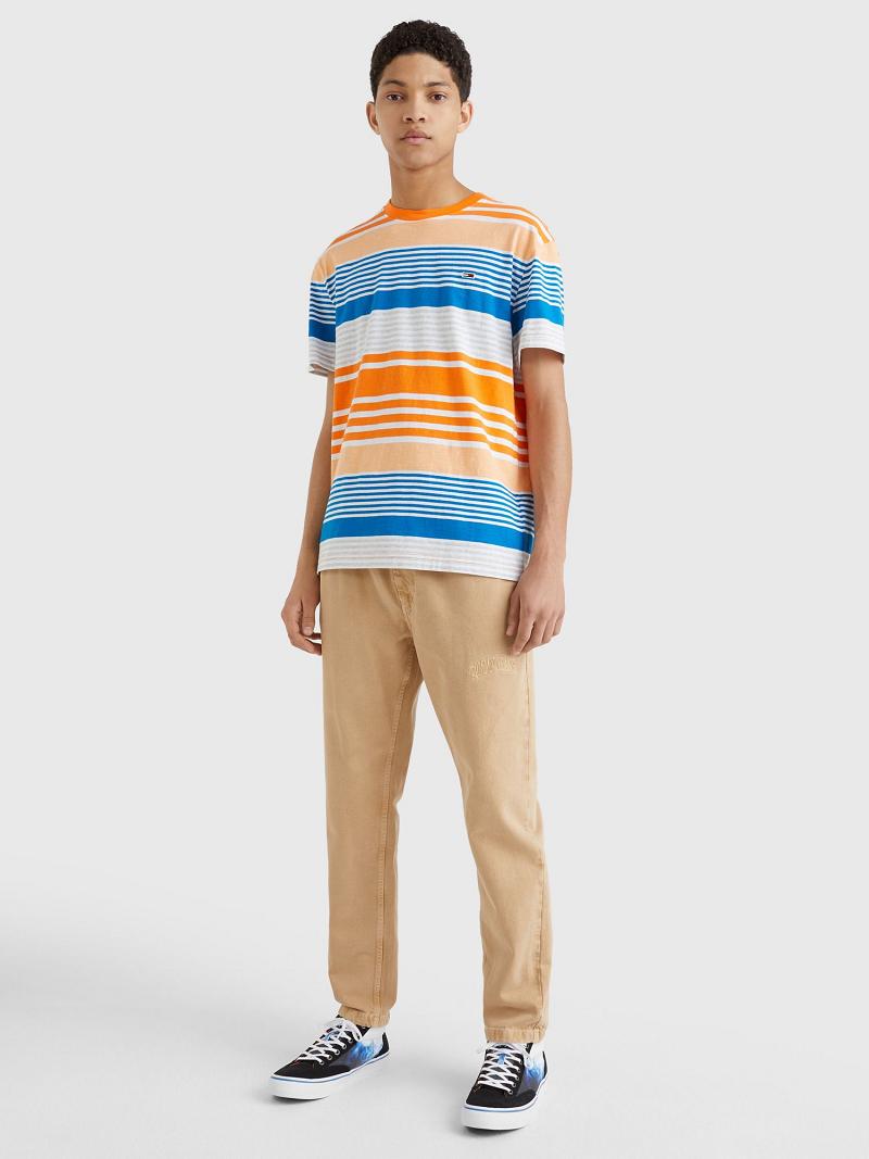 T Shirts Tommy Hilfiger Summer stripe Homme Multicolore | FR_M31073