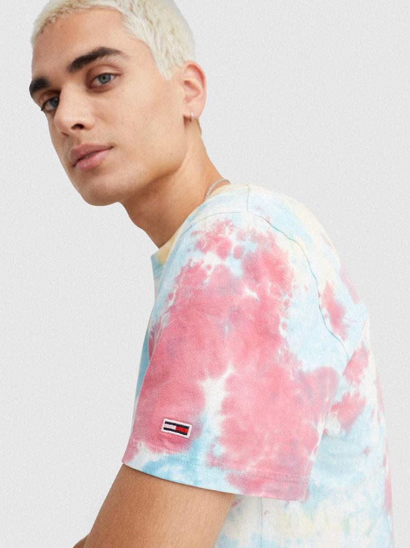 T Shirts Tommy Hilfiger Tie-dye Homme Multicolore | FR_M31082