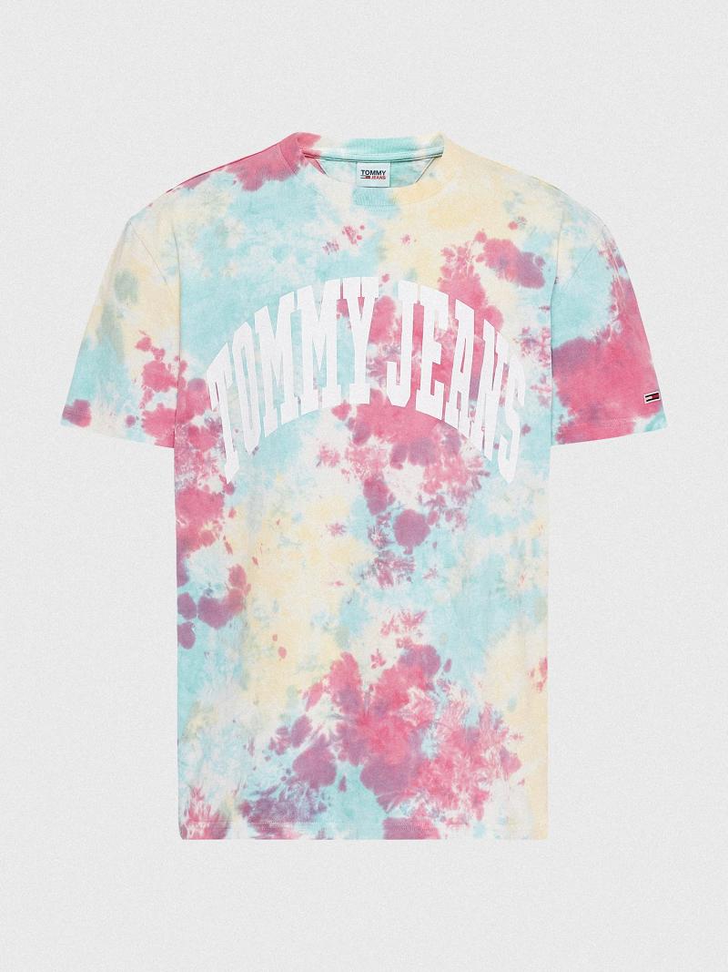 T Shirts Tommy Hilfiger Tie-dye Homme Multicolore | FR_M31082