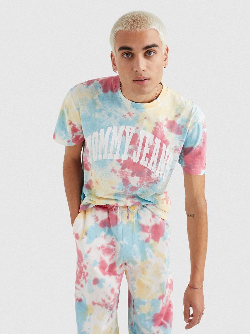 T Shirts Tommy Hilfiger Tie-dye Homme Multicolore | FR_M31082