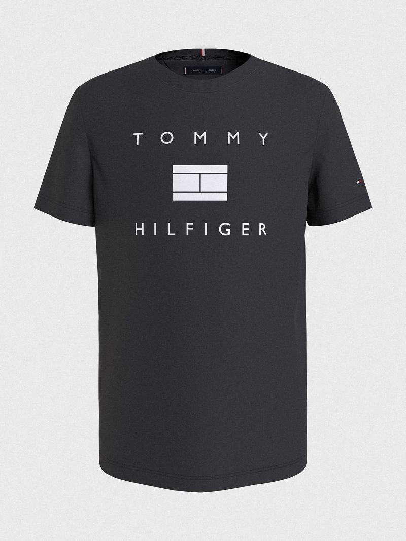 T Shirts Tommy Hilfiger Tommy Enfant Noir | FR_B2214