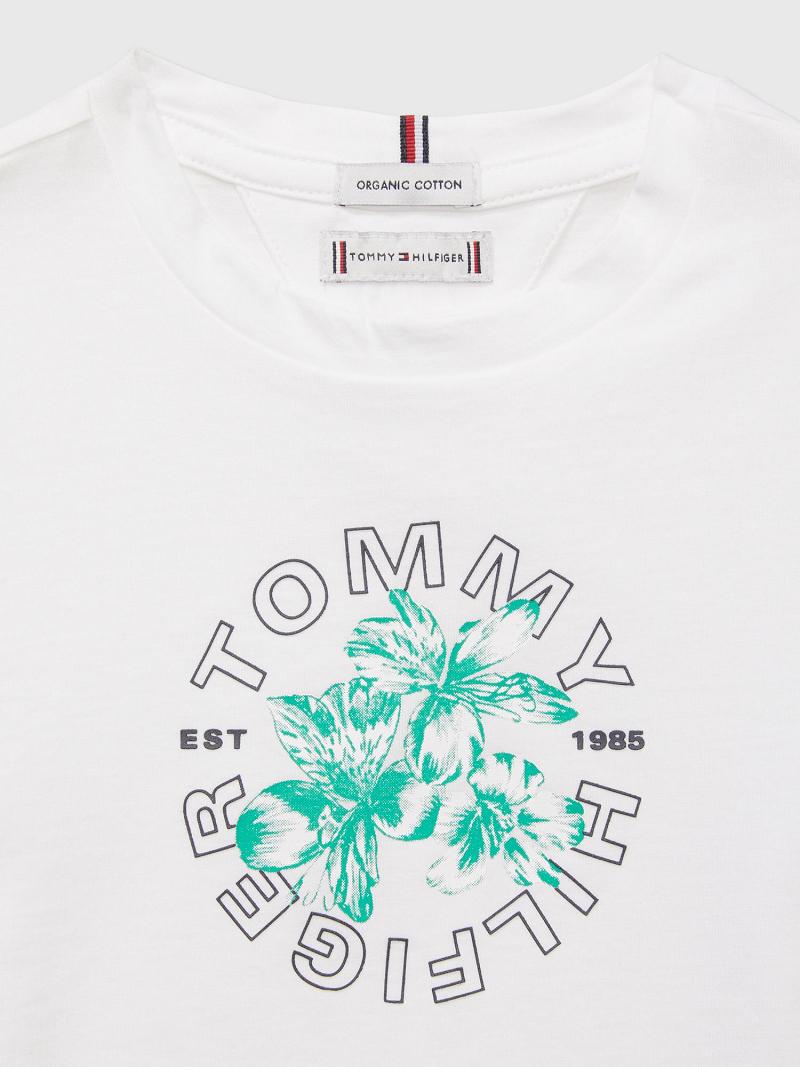 T Shirts Tommy Hilfiger Tropics Enfant Blanche | FR_G1272