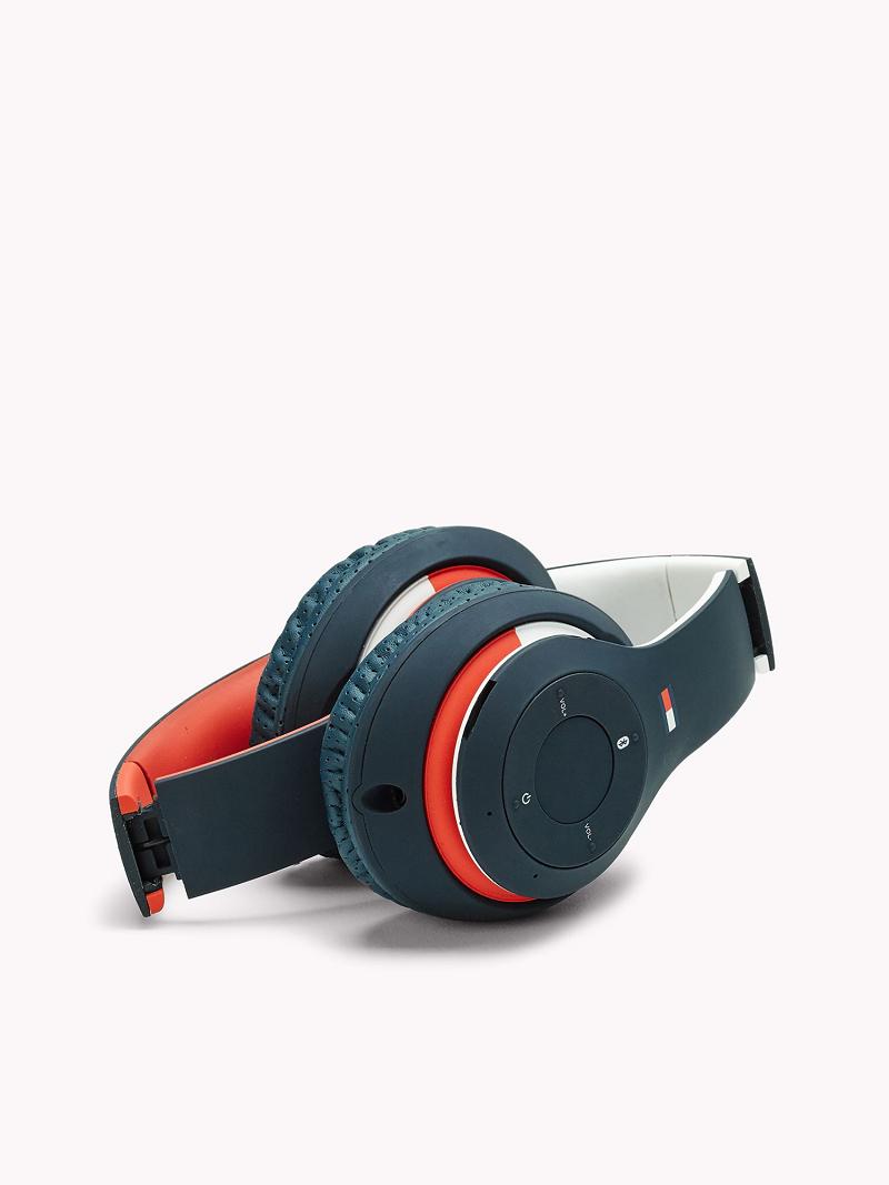 Technology Tommy Hilfiger Noise Isolating Wireless Headphones Homme Bleu Marine Rouge Blanche | FR_M31788