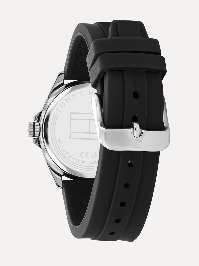 Technology Tommy Hilfiger Watch with Silicone Brides Enfant Noir | FR_B2304