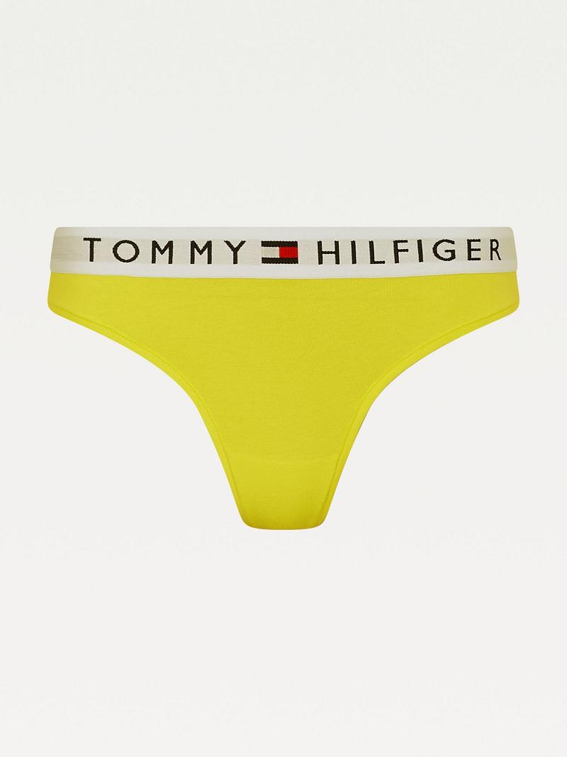 Thongs Tommy Hilfiger Organic Coton Femme Jaune | FR_W21572