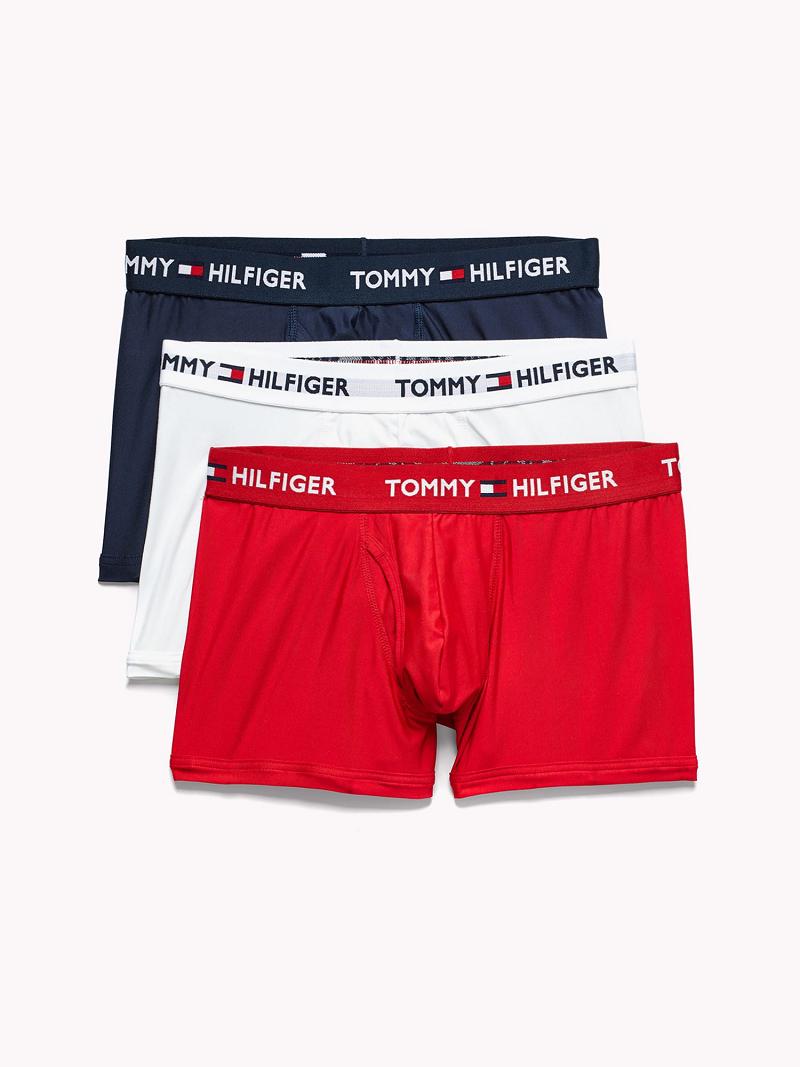 Trunks Tommy Hilfiger Everyday microfiber trunk 3pk Homme Rouge | FR_M31514