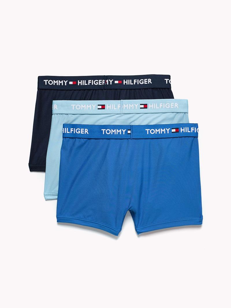 Trunks Tommy Hilfiger Everyday microfiber trunk 3pk Homme Bleu Multicolore | FR_M31515