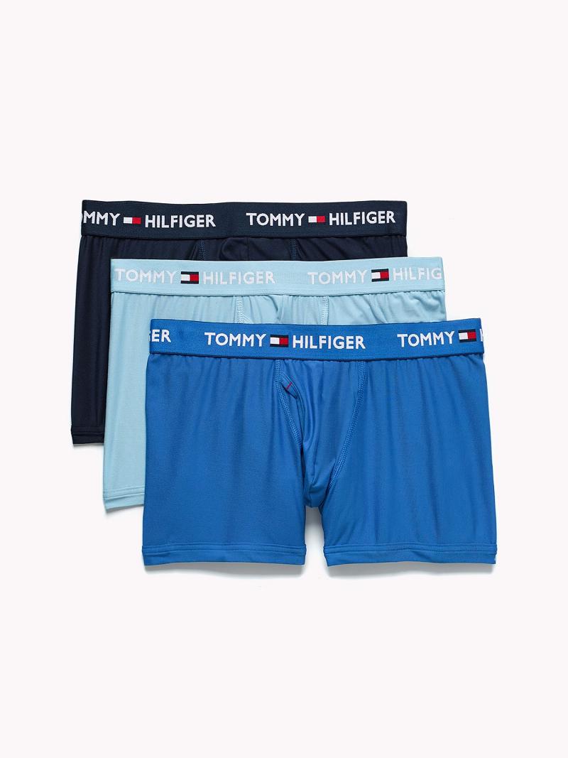 Trunks Tommy Hilfiger Everyday microfiber trunk 3pk Homme Bleu Multicolore | FR_M31515