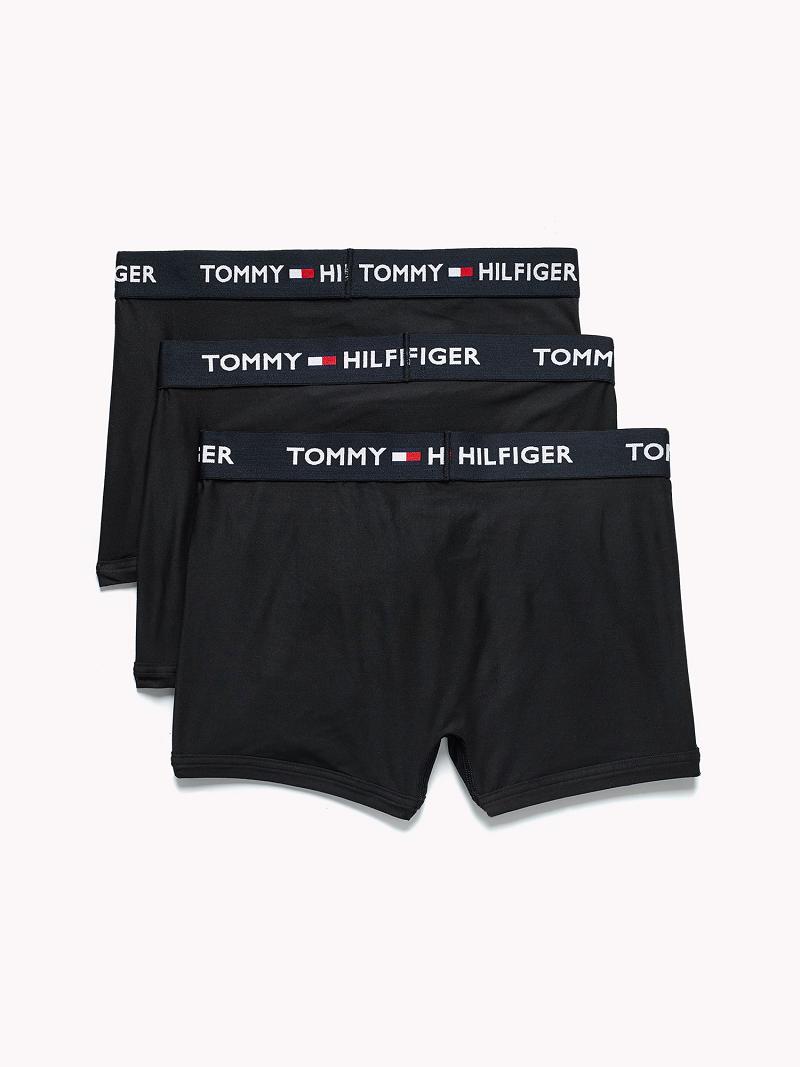 Trunks Tommy Hilfiger Everyday microfiber trunk 3pk Homme Noir | FR_M31516