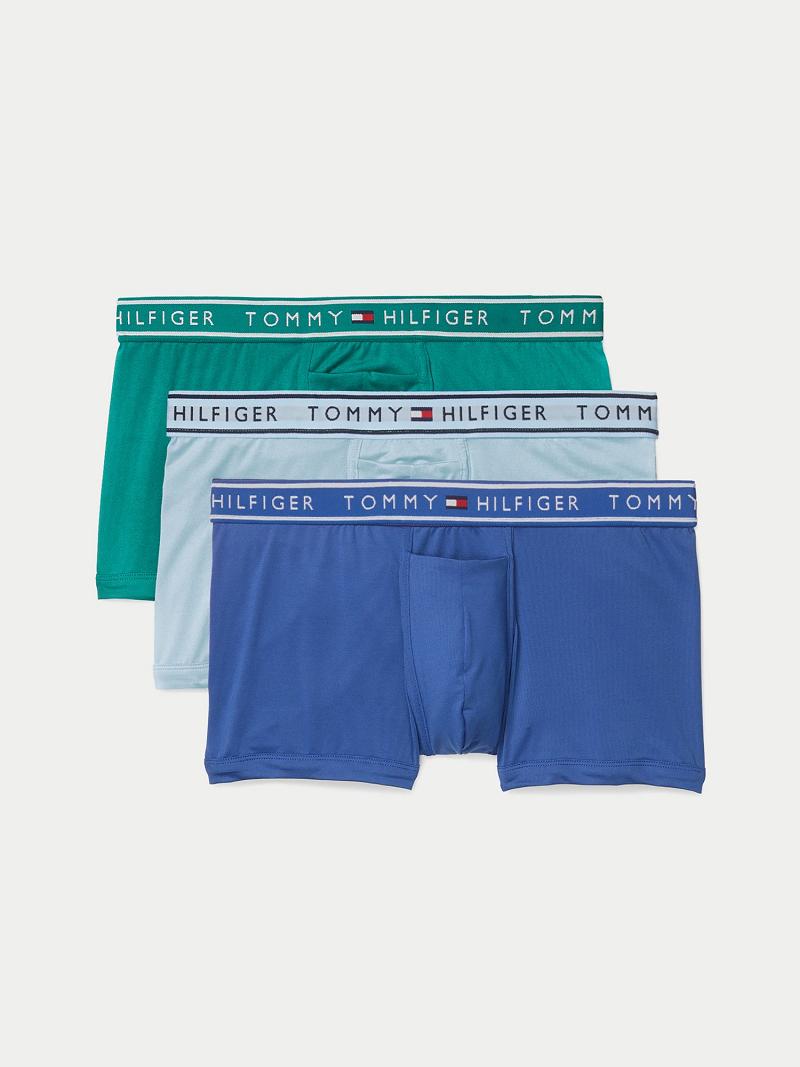 Trunks Tommy Hilfiger Flx evolve stretch trunk 3pk Homme Bleu | FR_M31518