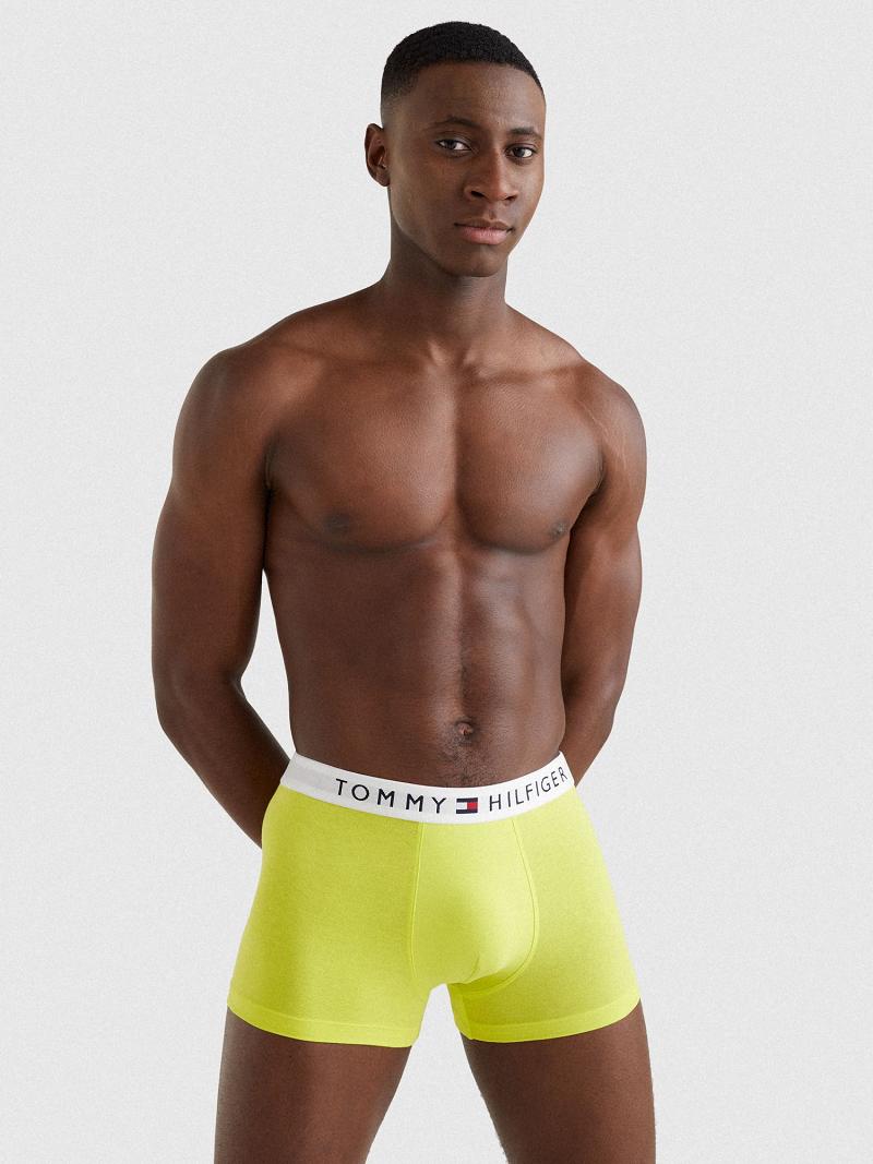 Trunks Tommy Hilfiger Organic cotton flag trunk Homme Jaune | FR_M31521