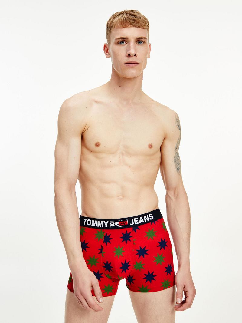 Trunks Tommy Hilfiger Organic cotton trunk Homme Rouge Noir | FR_M31524