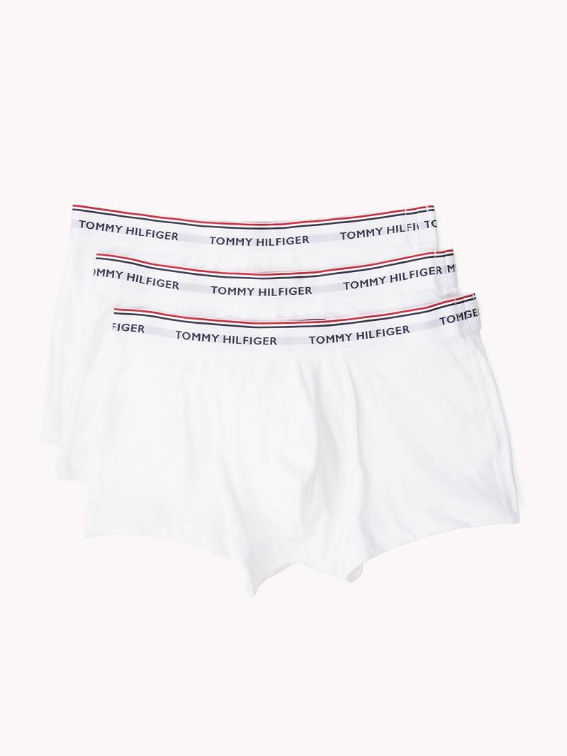 Trunks Tommy Hilfiger Premium essentials low rise trunk 3pk Homme Blanche | FR_M31526