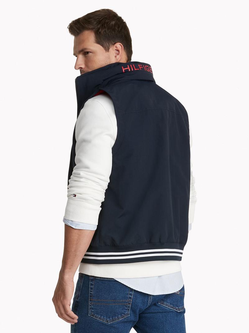 Vestes Tommy Hilfiger Essential regatta vest Homme Bleu Marine | FR_M31401