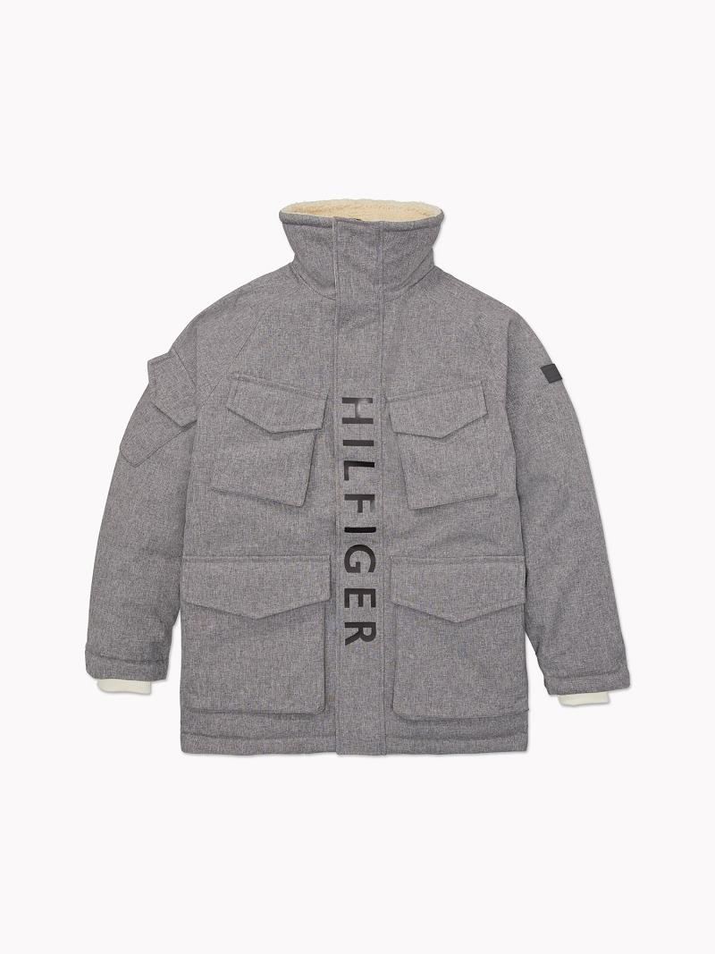 Vestes Tommy Hilfiger Essential solid field Homme Grise | FR_M31404