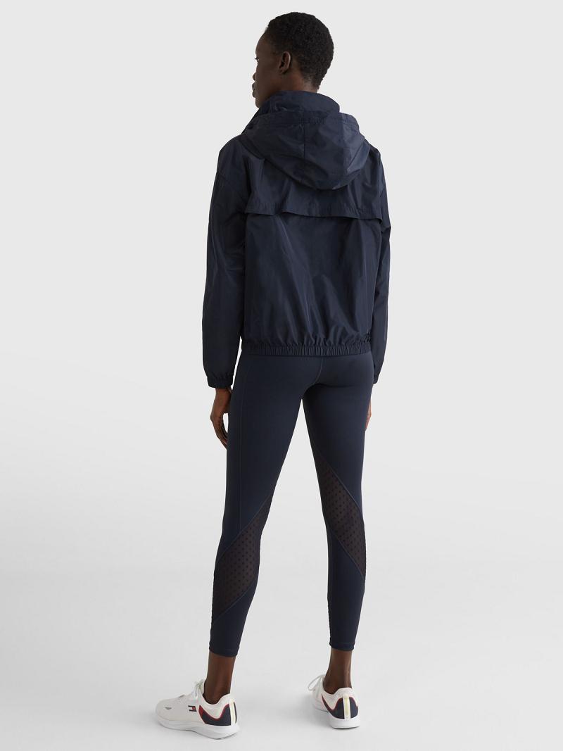 Vestes Tommy Hilfiger Half-Zip Anorak Femme Bleu | FR_W21178