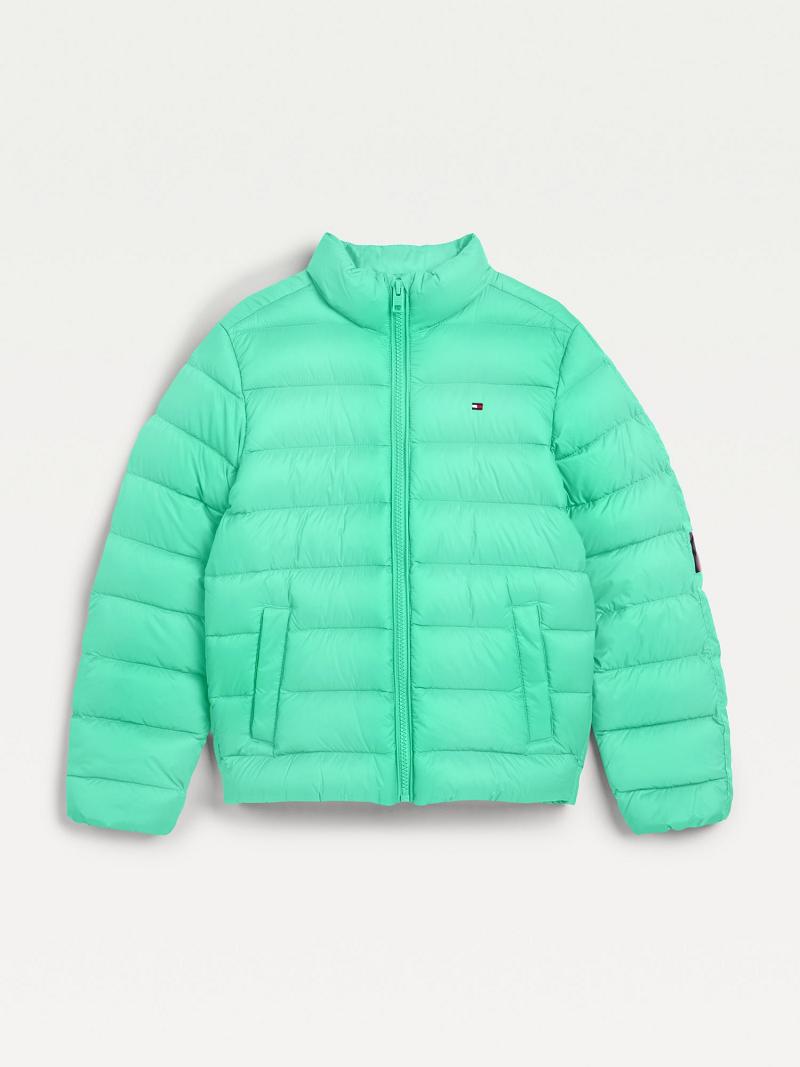 Vestes Tommy Hilfiger Light Down Enfant Vert | FR_G1116