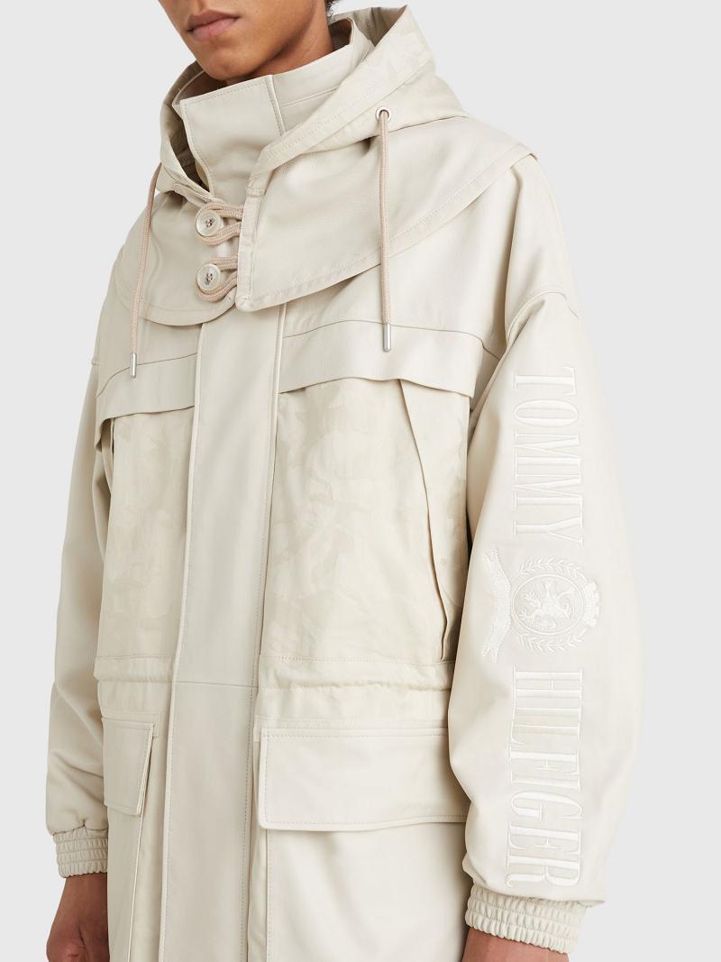 Vestes Tommy Hilfiger Mixed media sailing parka Homme Beige | FR_M31408