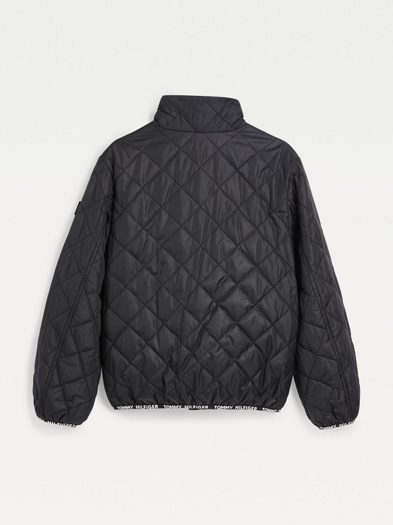 Vestes Tommy Hilfiger Quilted Enfant Grise | FR_B2042