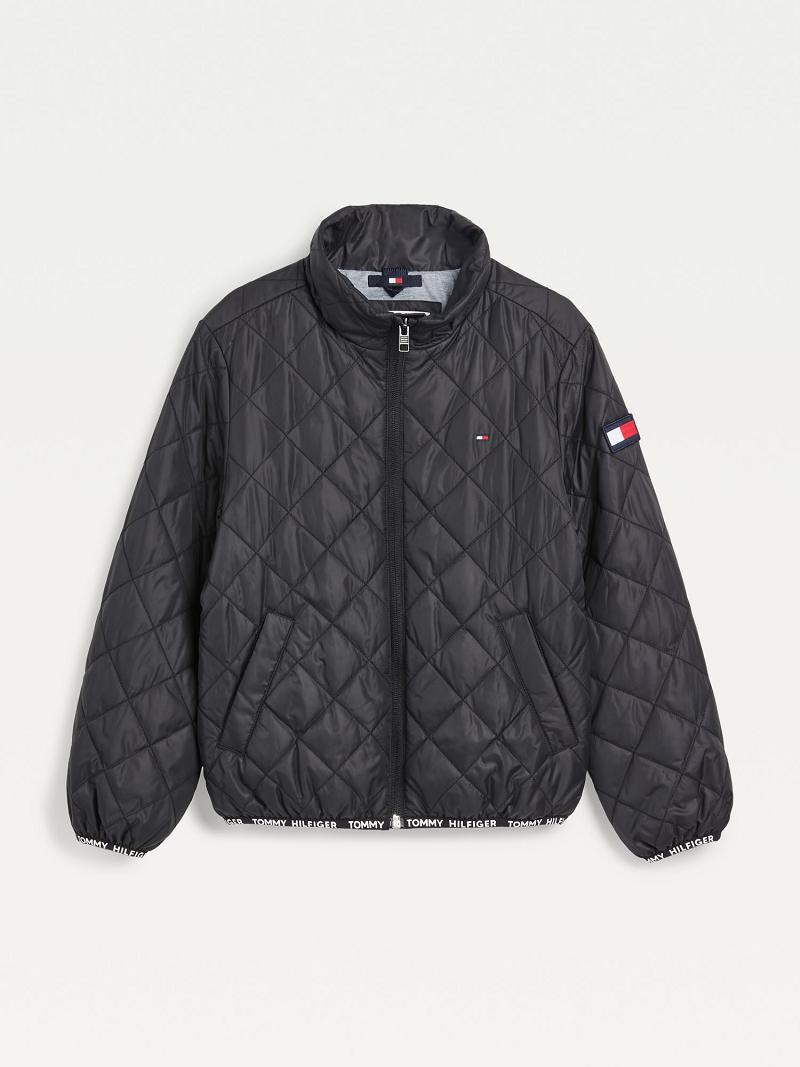 Vestes Tommy Hilfiger Quilted Enfant Grise | FR_B2042