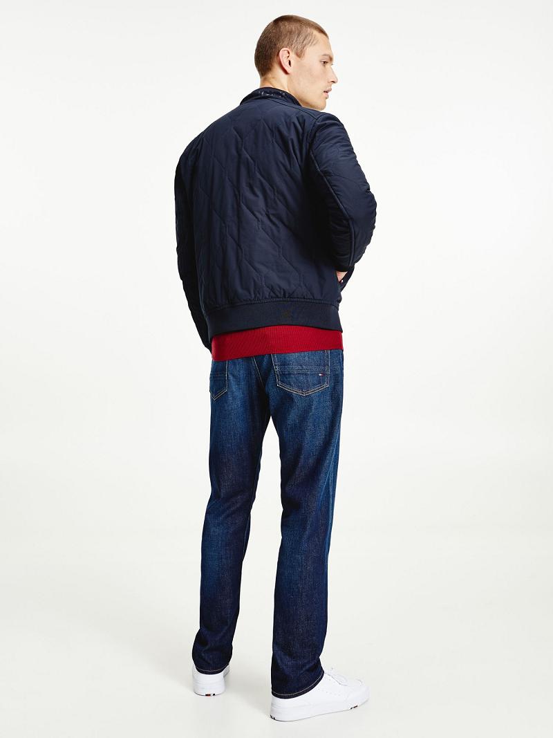 Vestes Tommy Hilfiger Quilted bomber Homme Bleu Marine | FR_M31412