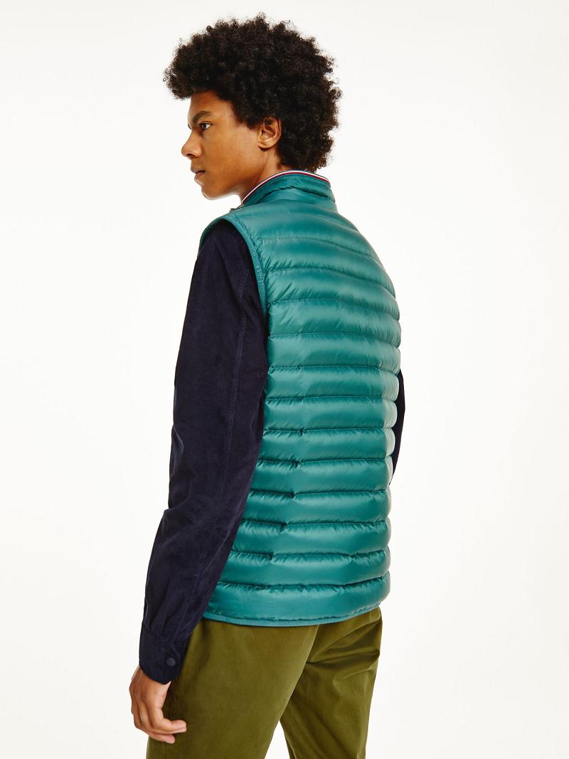 Vestes Tommy Hilfiger Recycled packable vest Homme Vert | FR_M31417