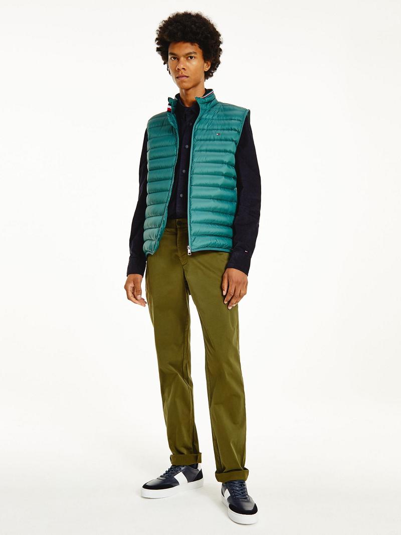 Vestes Tommy Hilfiger Recycled packable vest Homme Vert | FR_M31417