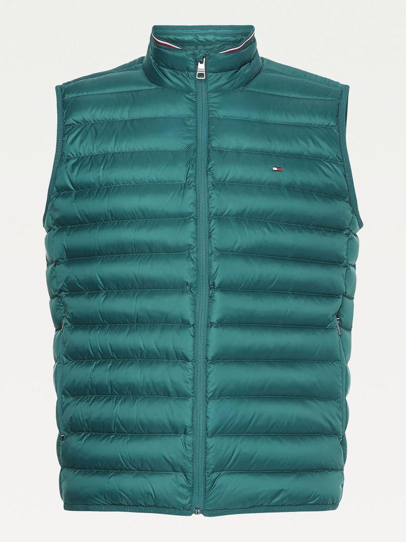 Vestes Tommy Hilfiger Recycled packable vest Homme Vert | FR_M31417