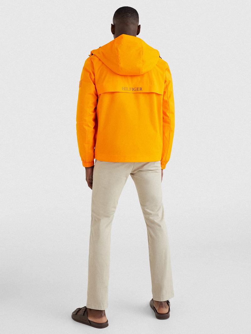 Vestes Tommy Hilfiger Tech hooded windbreaker Homme Orange | FR_M31425