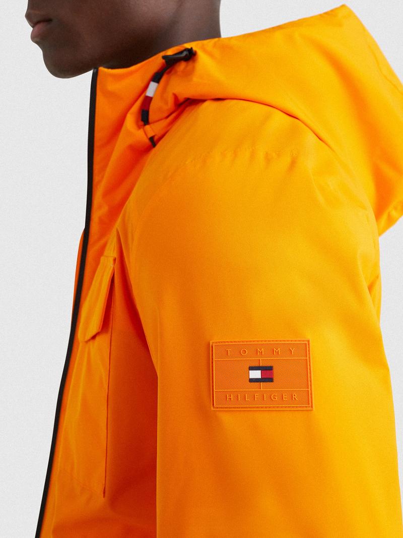 Vestes Tommy Hilfiger Tech hooded windbreaker Homme Orange | FR_M31425