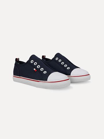 Baskets Tommy Hilfiger Laceless Enfant Bleu Marine | FR_B2239