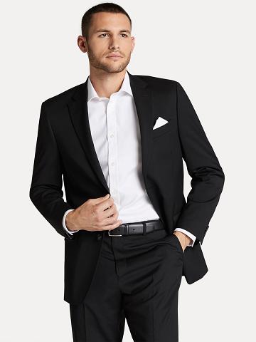 Blazer Tommy Hilfiger Regular fit wool Homme Noir | FR_M31484