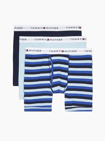 Boxer Briefs Tommy Hilfiger Classiche cotton boxer brief 3pk Homme Bleu Bleu Marine | FR_M31569